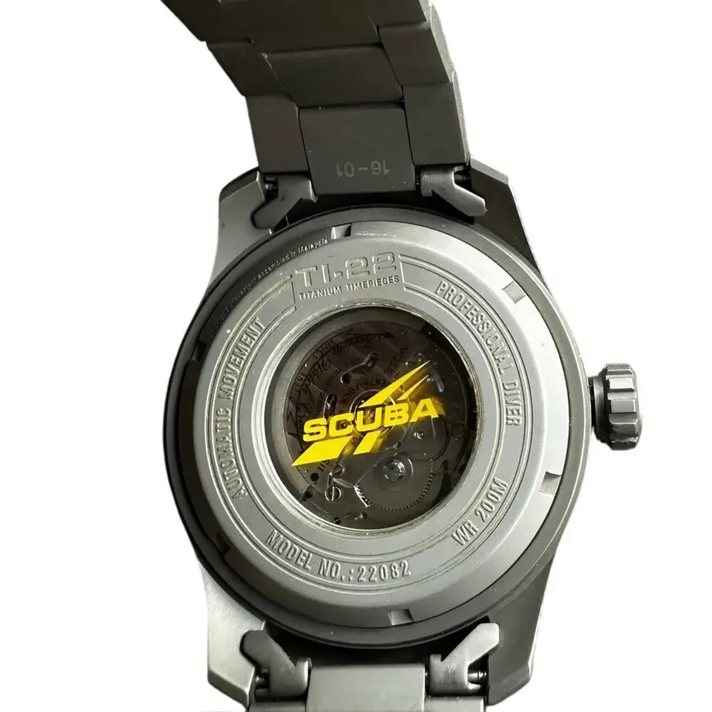 Invicta TI-22 Titanium Automatic Scuba 22082 Abalone Dial Watch Box Papers